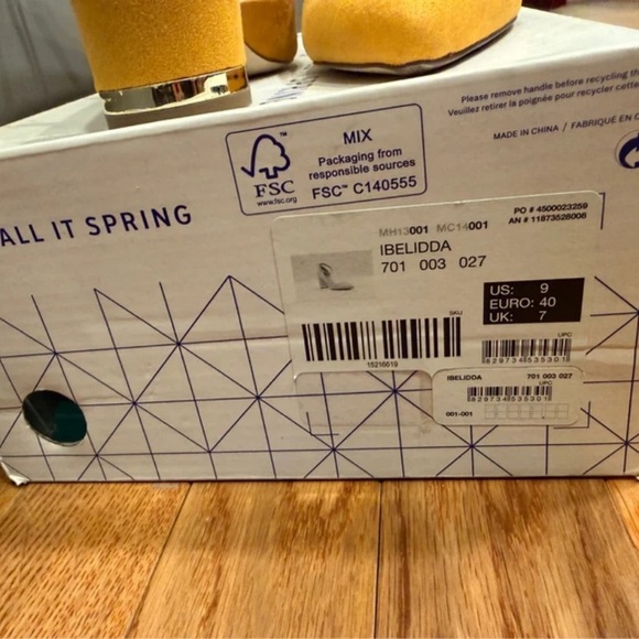 Call It Spring Vibrant Yellow Heels - Picture 6 of 6